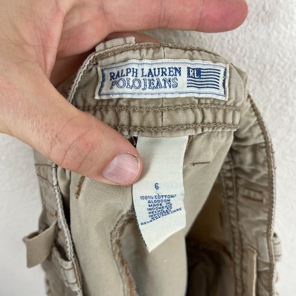 Y2K Era Polo Ralph Lauren Cargo Mini Skirt Size 6 - Picture 3 of 6